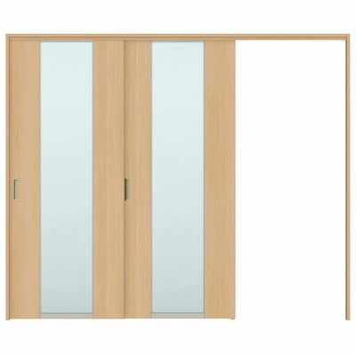 オーダーサイズ リクシル ラシッサＳ 可動間仕切り 引戸上吊方式 片引戸2枚建 ASMKD-LGN ケーシング付枠 W1604～2954㎜×Ｈ1750～2425㎜