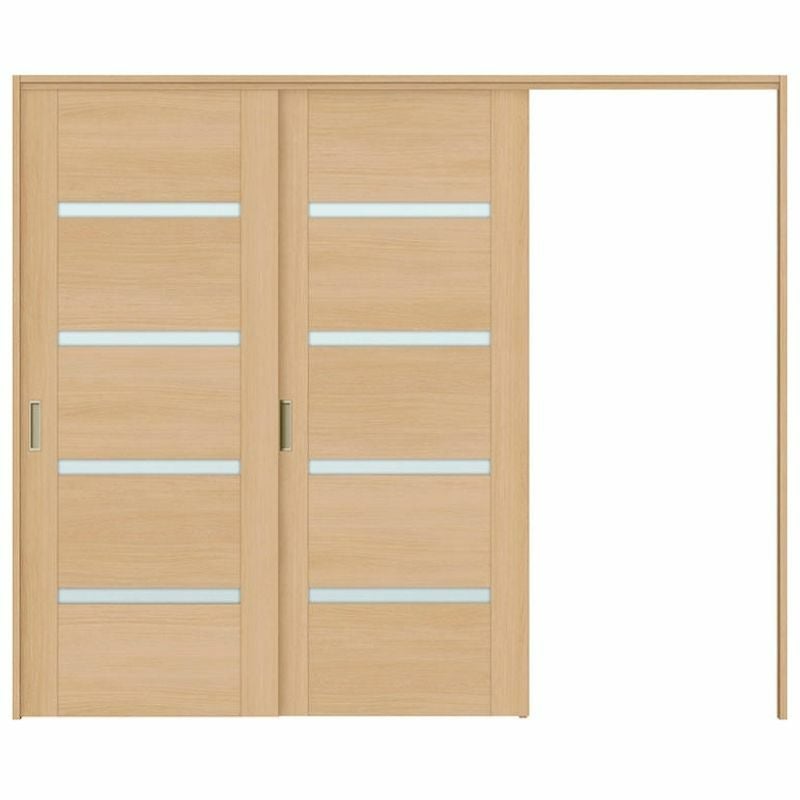 オーダーサイズ リクシル ラシッサＳ 可動間仕切り 引戸上吊方式 片引戸2枚建 ASMKD-LGR ケーシング付枠 W1604～2954㎜×Ｈ1750～2425㎜