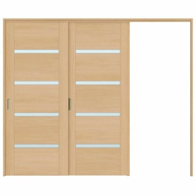 オーダーサイズ リクシル ラシッサＳ 可動間仕切り 引戸上吊方式 片引戸2枚建 ASMKD-LGR ケーシング付枠 W1604～2954㎜×Ｈ1750～2425㎜