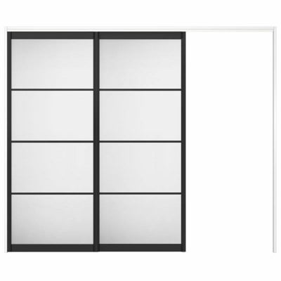 オーダーサイズ リクシル ラシッサＳ 可動間仕切り 引戸上吊方式 片引戸2枚建 ASMKD-LZB ケーシング付枠 W1604～2954㎜×Ｈ1750～2425㎜