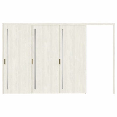 オーダーサイズ リクシル ラシッサＳ 可動間仕切り 引戸上吊方式 片引戸3枚建 ASMKT-LGC ノンケーシング枠 W2116～3916㎜×Ｈ1750～2425㎜