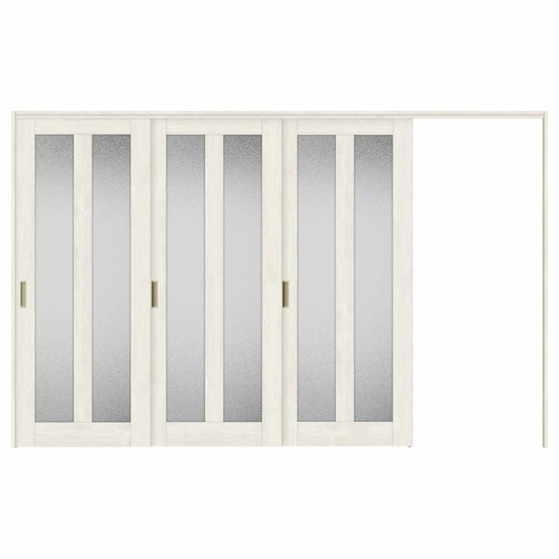 オーダーサイズ リクシル ラシッサＳ 可動間仕切り 引戸上吊方式 片引戸3枚建 ASMKT-LGG ノンケーシング枠 W2116～3916㎜×Ｈ1750～2425㎜