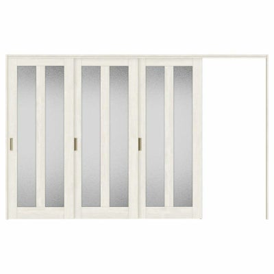 オーダーサイズ リクシル ラシッサＳ 可動間仕切り 引戸上吊方式 片引戸3枚建 ASMKT-LGG ノンケーシング枠 W2116～3916㎜×Ｈ1750～2425㎜