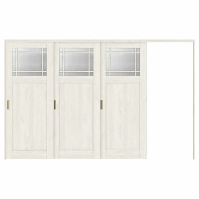 オーダーサイズ リクシル ラシッサＳ 可動間仕切り 引戸上吊方式 片引戸3枚建 ASMKT-LGJ ノンケーシング枠 W2116～3916㎜×Ｈ1750～2425㎜