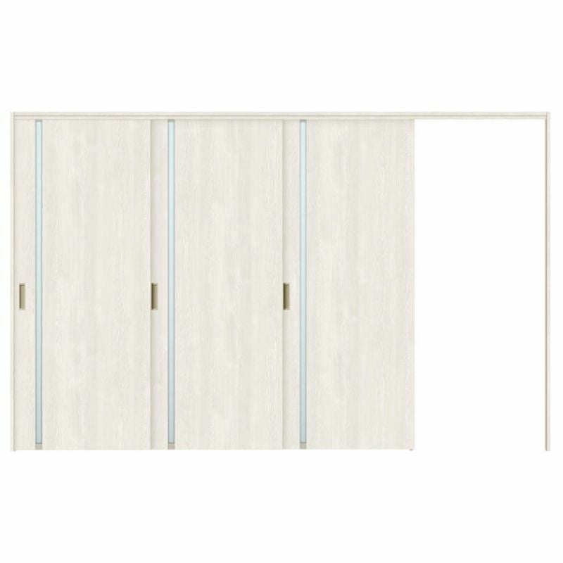 オーダーサイズ リクシル ラシッサＳ 可動間仕切り 引戸上吊方式 片引戸3枚建 ASMKT-LGL ノンケーシング枠 W2116～3916㎜×Ｈ1750～2425㎜