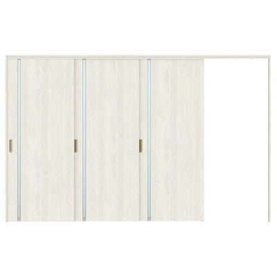 オーダーサイズ リクシル ラシッサＳ 可動間仕切り 引戸上吊方式 片引戸3枚建 ASMKT-LGL ノンケーシング枠 W2116～3916㎜×Ｈ1750～2425㎜