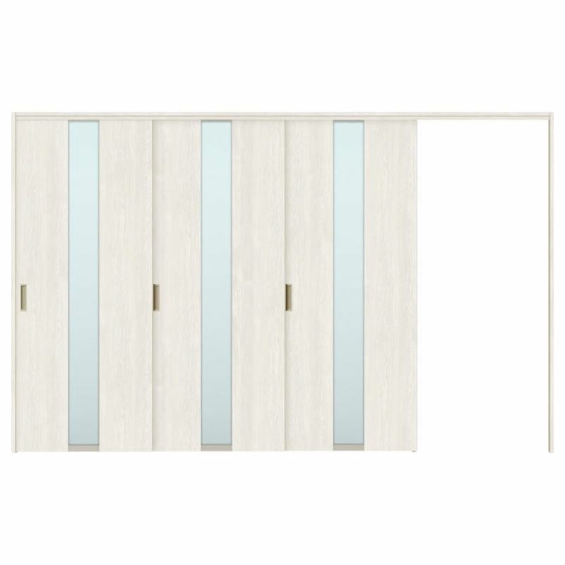 オーダーサイズ リクシル ラシッサＳ 可動間仕切り 引戸上吊方式 片引戸3枚建 ASMKT-LGM ノンケーシング枠 W2116～3916㎜×Ｈ1750～2425㎜