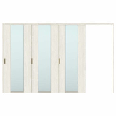 オーダーサイズ リクシル ラシッサＳ 可動間仕切り 引戸上吊方式 片引戸3枚建 ASMKT-LGN ノンケーシング枠 W2116～3916㎜×Ｈ1750～2425㎜