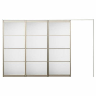 オーダーサイズ リクシル ラシッサＳ 可動間仕切り 引戸上吊方式 片引戸3枚建 ASMKT-LZB ノンケーシング枠 W2116～3916㎜×Ｈ1750～2425㎜