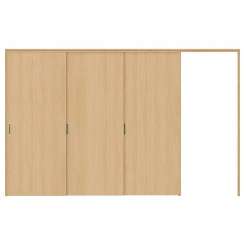 オーダーサイズ リクシル ラシッサＳ 可動間仕切り 引戸上吊方式 片引戸3枚建 ASMKT-LAA ケーシング付枠 W2116～3916㎜×Ｈ1750～2425㎜