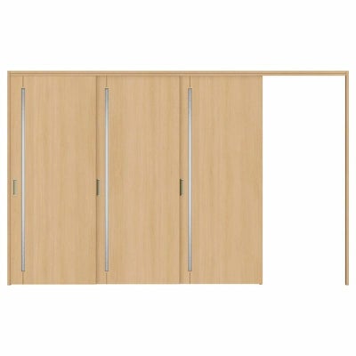 オーダーサイズ リクシル ラシッサＳ 可動間仕切り 引戸上吊方式 片引戸3枚建 ASMKT-LGC ケーシング付枠 W2116～3916㎜×Ｈ1750～2425㎜