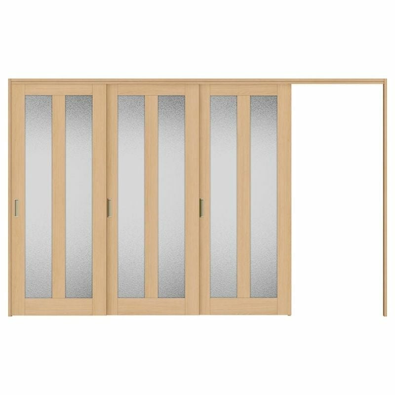 オーダーサイズ リクシル ラシッサＳ 可動間仕切り 引戸上吊方式 片引戸3枚建 ASMKT-LGG ケーシング付枠 W2116～3916㎜×Ｈ1750～2425㎜