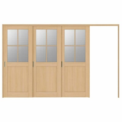 オーダーサイズ リクシル ラシッサＳ 可動間仕切り 引戸上吊方式 片引戸3枚建 ASMKT-LGH ケーシング付枠 W2116～3916㎜×Ｈ1750～2425㎜