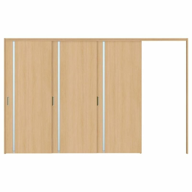 オーダーサイズ リクシル ラシッサＳ 可動間仕切り 引戸上吊方式 片引戸3枚建 ASMKT-LGL ケーシング付枠 W2116～3916㎜×Ｈ1750～2425㎜