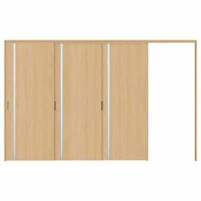 オーダーサイズ リクシル ラシッサＳ 可動間仕切り 引戸上吊方式 片引戸3枚建 ASMKT-LGL ケーシング付枠 W2116～3916㎜×Ｈ1750～2425㎜