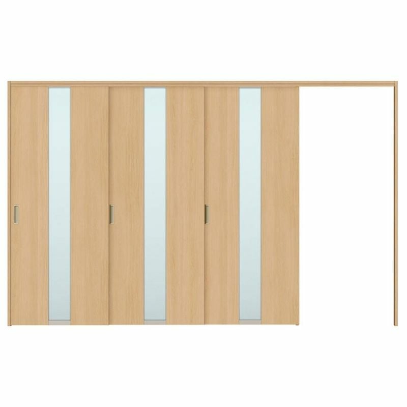 オーダーサイズ リクシル ラシッサＳ 可動間仕切り 引戸上吊方式 片引戸3枚建 ASMKT-LGM ケーシング付枠 W2116～3916㎜×Ｈ1750～2425㎜