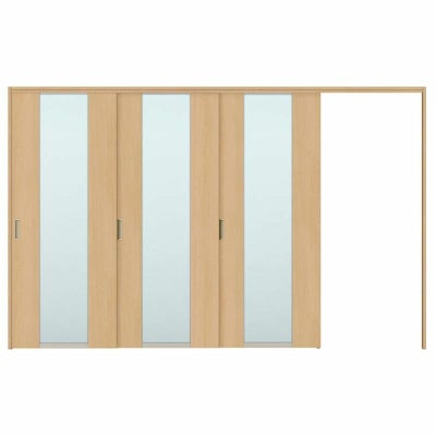 オーダーサイズ リクシル ラシッサＳ 可動間仕切り 引戸上吊方式 片引戸3枚建 ASMKT-LGN ケーシング付枠 W2116～3916㎜×Ｈ1750～2425㎜