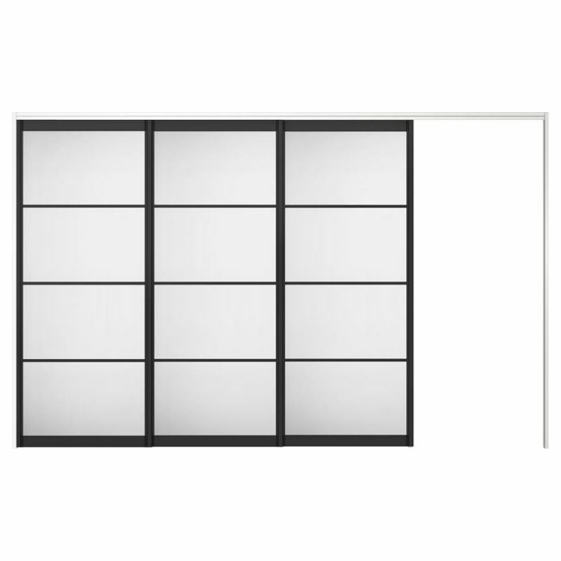 オーダーサイズ リクシル ラシッサＳ 可動間仕切り 引戸上吊方式 片引戸3枚建 ASMKT-LZB ケーシング付枠 W2116～3916㎜×Ｈ1750～2425㎜