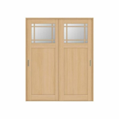 オーダーサイズ リクシル ラシッサＳ 可動間仕切り 上吊方式 引違い戸2枚建 ASMHH-LGJ ケーシング付枠 W1092～1992㎜×Ｈ1750～2425㎜