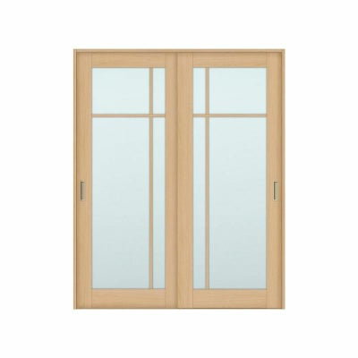 オーダーサイズ リクシル ラシッサＳ 可動間仕切り 上吊方式 引違い戸2枚建 ASMHH-LGK ケーシング付枠 W1092～1992㎜×Ｈ1750～2425㎜