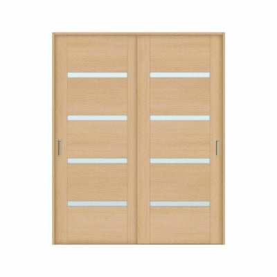 オーダーサイズ リクシル ラシッサＳ 可動間仕切り 上吊方式 引違い戸2枚建 ASMHH-LGR ケーシング付枠 W1092～1992㎜×Ｈ1750～2425㎜