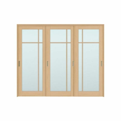 オーダーサイズ リクシル ラシッサＳ 可動間仕切り 上吊方式 引違い戸3枚建 ASMHT-LGK ケーシング付枠 W1604～2954㎜×Ｈ1750～2425㎜