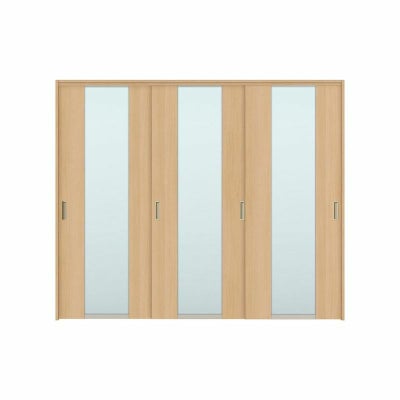 オーダーサイズ リクシル ラシッサＳ 可動間仕切り 上吊方式 引違い戸3枚建 ASMHT-LGN ケーシング付枠 W1604～2954㎜×Ｈ1750～2425㎜