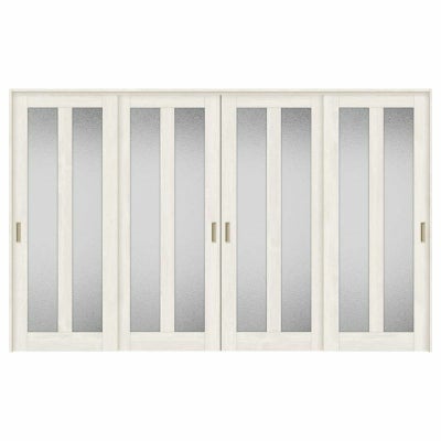 オーダーサイズ リクシル ラシッサＳ 可動間仕切り 上吊方式 引違い戸4枚建 ASMHF-LGG ノンケーシング枠 W2149～3949㎜×Ｈ1750～2425㎜