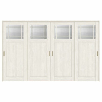 オーダーサイズ リクシル ラシッサＳ 可動間仕切り 上吊方式 引違い戸4枚建 ASMHF-LGJ ノンケーシング枠 W2149～3949㎜×Ｈ1750～2425㎜