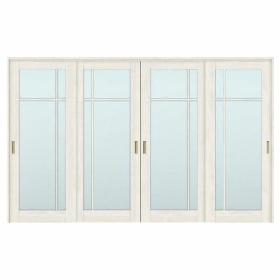 オーダーサイズ リクシル ラシッサＳ 可動間仕切り 上吊方式 引違い戸4枚建 ASMHF-LGK ノンケーシング枠 W2149～3949㎜×Ｈ1750～2425㎜