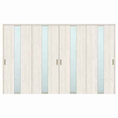 オーダーサイズ リクシル ラシッサＳ 可動間仕切り 上吊方式 引違い戸4枚建 ASMHF-LGM ノンケーシング枠 W2149～3949㎜×Ｈ1750～2425㎜