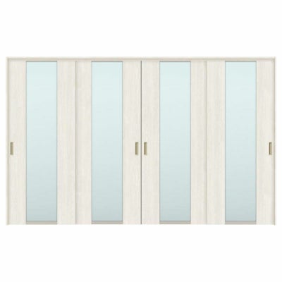 オーダーサイズ リクシル ラシッサＳ 可動間仕切り 上吊方式 引違い戸4枚建 ASMHF-LGN ノンケーシング枠 W2149～3949㎜×Ｈ1750～2425㎜