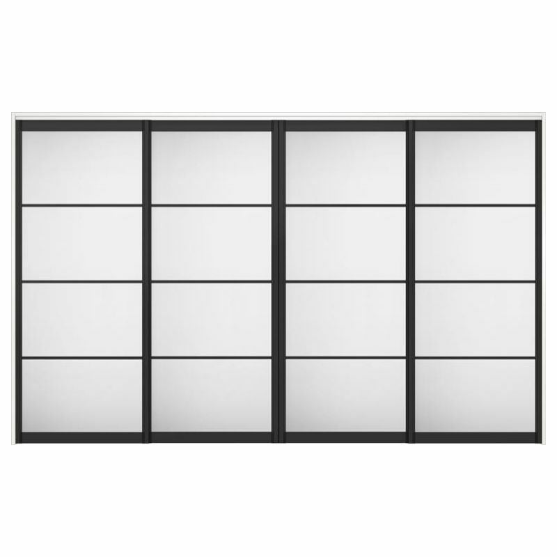 オーダーサイズ リクシル ラシッサＳ 可動間仕切り 上吊方式 引違い戸4枚建 ASMHF-LZB ノンケーシング枠 W2149～3949㎜×Ｈ1750～2425㎜