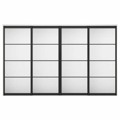 オーダーサイズ リクシル ラシッサＳ 可動間仕切り 上吊方式 引違い戸4枚建 ASMHF-LZB ノンケーシング枠 W2149～3949㎜×Ｈ1750～2425㎜