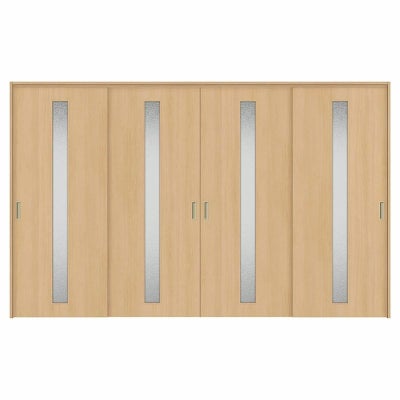 オーダーサイズ リクシル ラシッサＳ 可動間仕切り 上吊方式 引違い戸4枚建 ASMHF-LGA ケーシング付枠 W2149～3949㎜×Ｈ1750～2425㎜