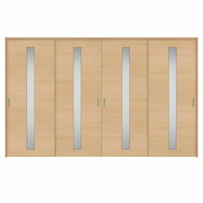 オーダーサイズ リクシル ラシッサＳ 可動間仕切り 上吊方式 引違い戸4枚建 ASMHF-LGB ケーシング付枠 W2149～3949㎜×Ｈ1750～2425㎜