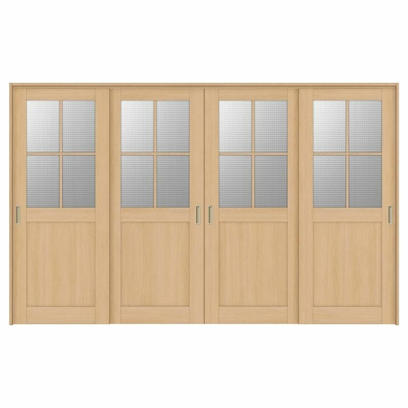 オーダーサイズ リクシル ラシッサＳ 可動間仕切り 上吊方式 引違い戸4枚建 ASMHF-LGH ケーシング付枠 W2149～3949㎜×Ｈ1750～2425㎜