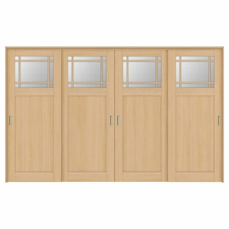 オーダーサイズ リクシル ラシッサＳ 可動間仕切り 上吊方式 引違い戸4枚建 ASMHF-LGJ ケーシング付枠 W2149～3949㎜×Ｈ1750～2425㎜