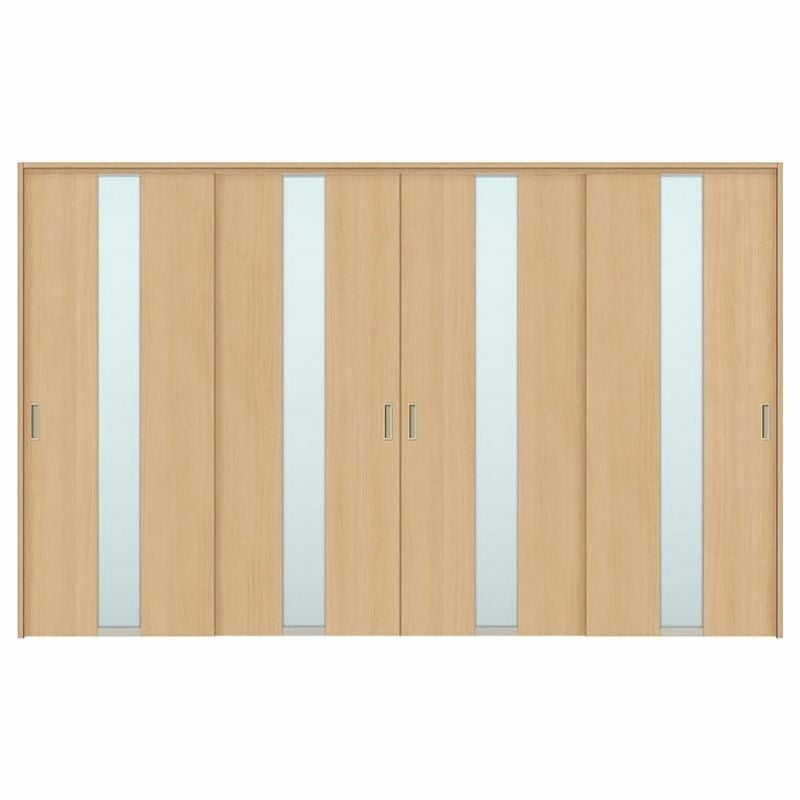 オーダーサイズ リクシル ラシッサＳ 可動間仕切り 上吊方式 引違い戸4枚建 ASMHF-LGM ケーシング付枠 W2149～3949㎜×Ｈ1750～2425㎜