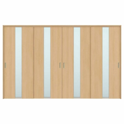 オーダーサイズ リクシル ラシッサＳ 可動間仕切り 上吊方式 引違い戸4枚建 ASMHF-LGM ケーシング付枠 W2149～3949㎜×Ｈ1750～2425㎜