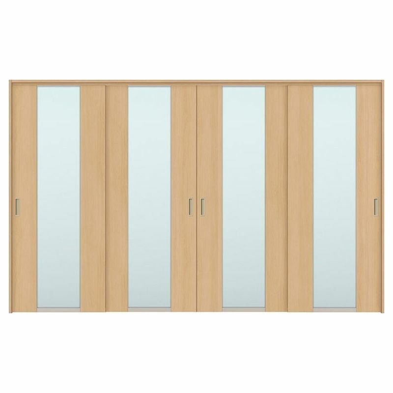 オーダーサイズ リクシル ラシッサＳ 可動間仕切り 上吊方式 引違い戸4枚建 ASMHF-LGN ケーシング付枠 W2149～3949㎜×Ｈ1750～2425㎜