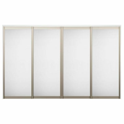 オーダーサイズ リクシル ラシッサＳ 可動間仕切り 上吊方式 引違い戸4枚建 ASMHF-LZA ケーシング付枠 W2149～3949㎜×Ｈ1750～2425㎜