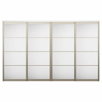 オーダーサイズ リクシル ラシッサＳ 可動間仕切り 上吊方式 引違い戸4枚建 ASMHF-LZB ケーシング付枠 W2149～3949㎜×Ｈ1750～2425㎜