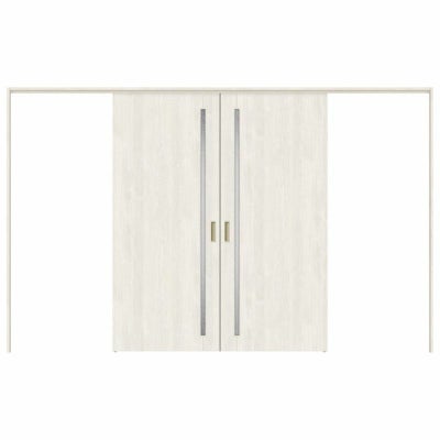 オーダーサイズ リクシル ラシッサＳ 可動間仕切り 上吊方式 引分け戸 ASMWH-LGC ノンケーシング枠 W2149～3949㎜×Ｈ1750～2425㎜