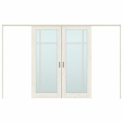 オーダーサイズ リクシル ラシッサＳ 可動間仕切り 上吊方式 引分け戸 ASMWH-LGK ノンケーシング枠 W2149～3949㎜×Ｈ1750～2425㎜