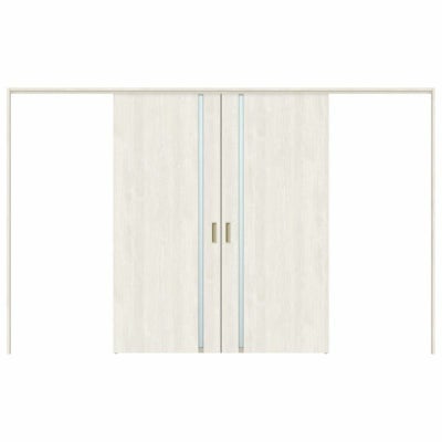 オーダーサイズ リクシル ラシッサＳ 可動間仕切り 上吊方式 引分け戸 ASMWH-LGL ノンケーシング枠 W2149～3949㎜×Ｈ1750～2425㎜