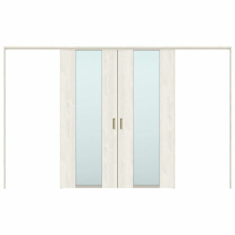 オーダーサイズ リクシル ラシッサＳ 可動間仕切り 上吊方式 引分け戸 ASMWH-LGN ノンケーシング枠 W2149～3949㎜×Ｈ1750～2425㎜