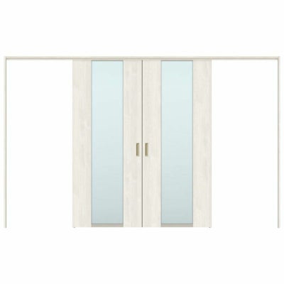 オーダーサイズ リクシル ラシッサＳ 可動間仕切り 上吊方式 引分け戸 ASMWH-LGN ノンケーシング枠 W2149～3949㎜×Ｈ1750～2425㎜