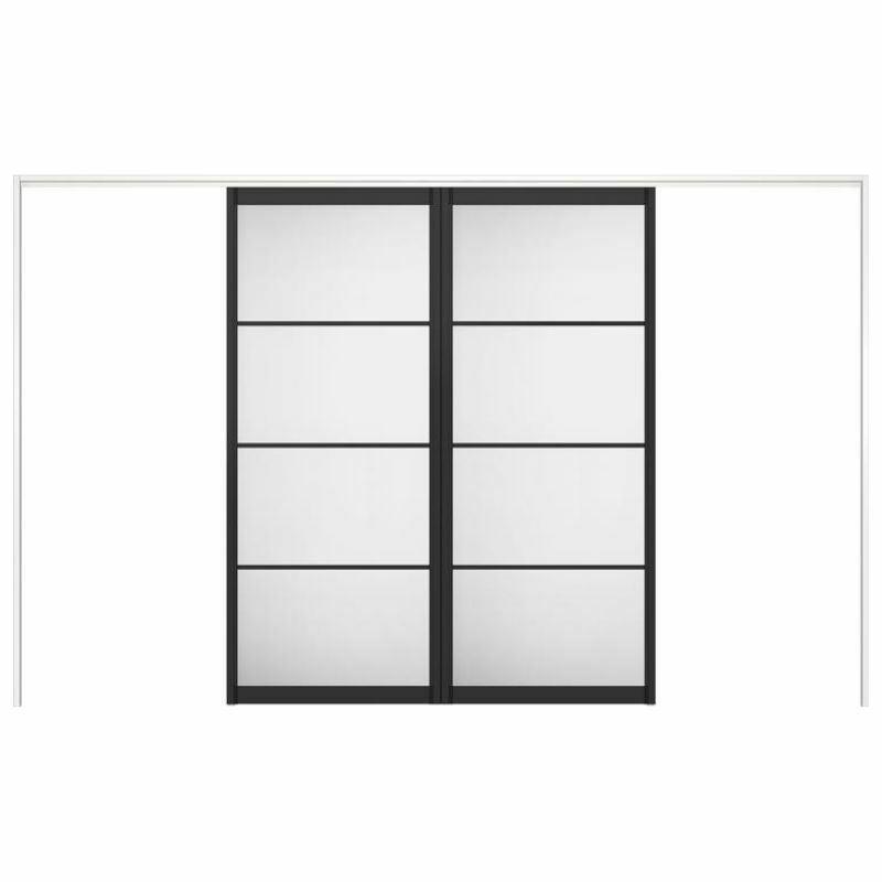 オーダーサイズ リクシル ラシッサＳ 可動間仕切り 上吊方式 引分け戸 ASMWH-LZB ノンケーシング枠 W2149～3949㎜×Ｈ1750～2425㎜