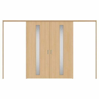 オーダーサイズ リクシル ラシッサＳ 可動間仕切り 上吊方式 引分け戸 ASMWH-LGA ケーシング付枠 W2149～3949㎜×Ｈ1750～2425㎜